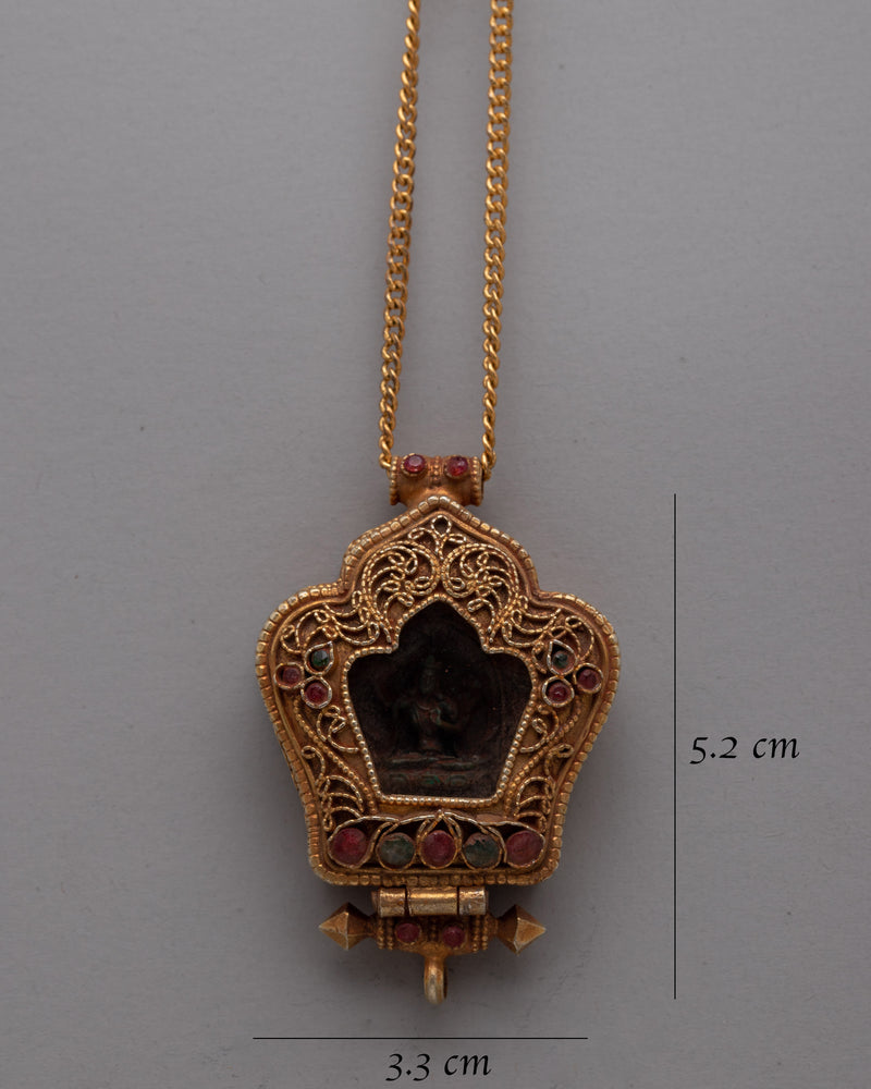 Manjushri Ghau Prayer Locket | Manjushri Bodhisattva Ghau for Enhanced Meditation and Insight