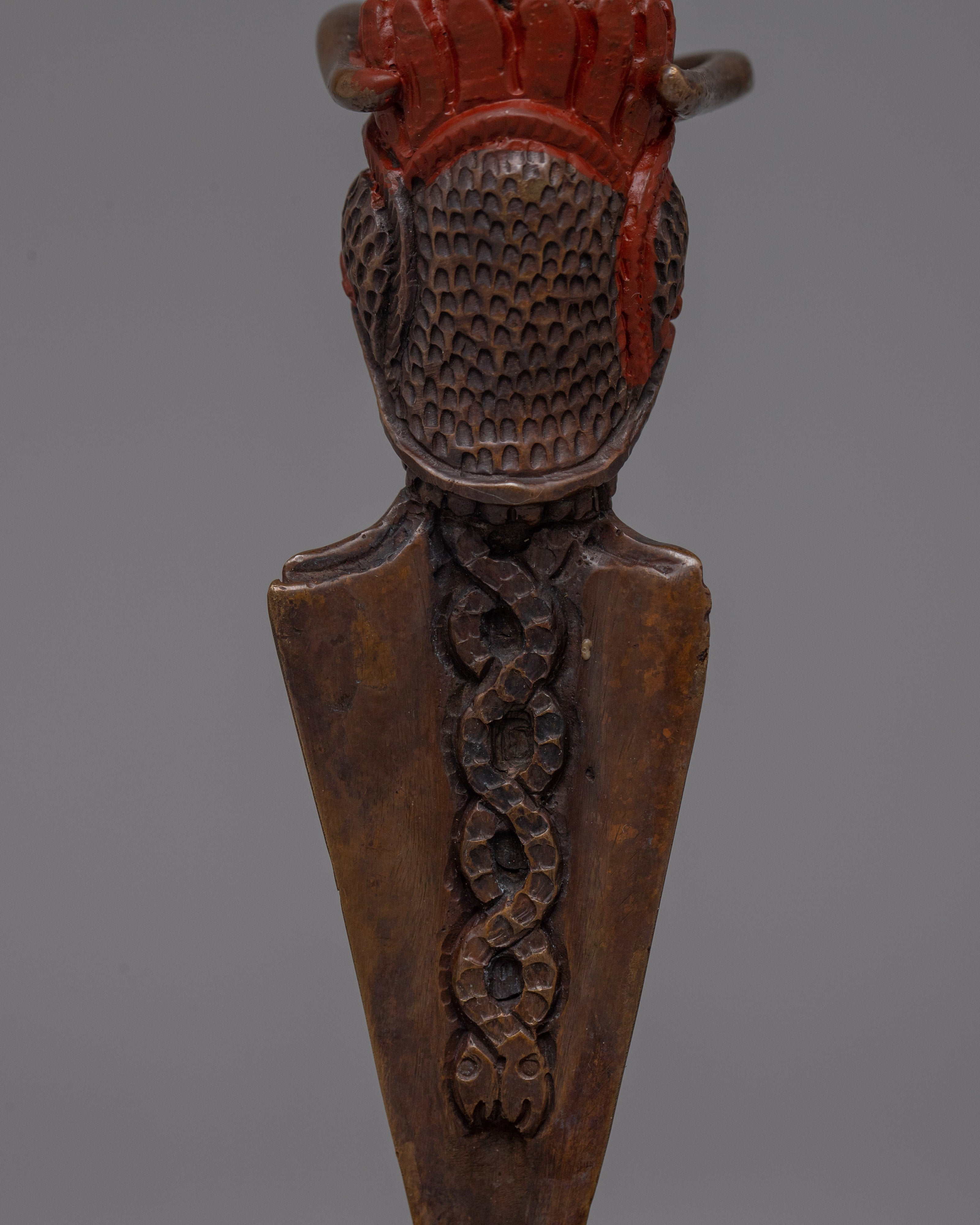 Phurba Practice Dagger with Stand | Handcrafted Spiritual Tool Enhance Meditation & Ceremonial Decor