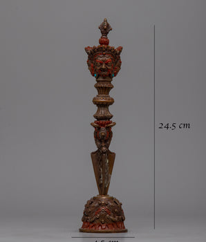 Dorje Phurba Practice Ritual Item | Handcrafted Spiritual Tool Enhancing Ceremonial Decor