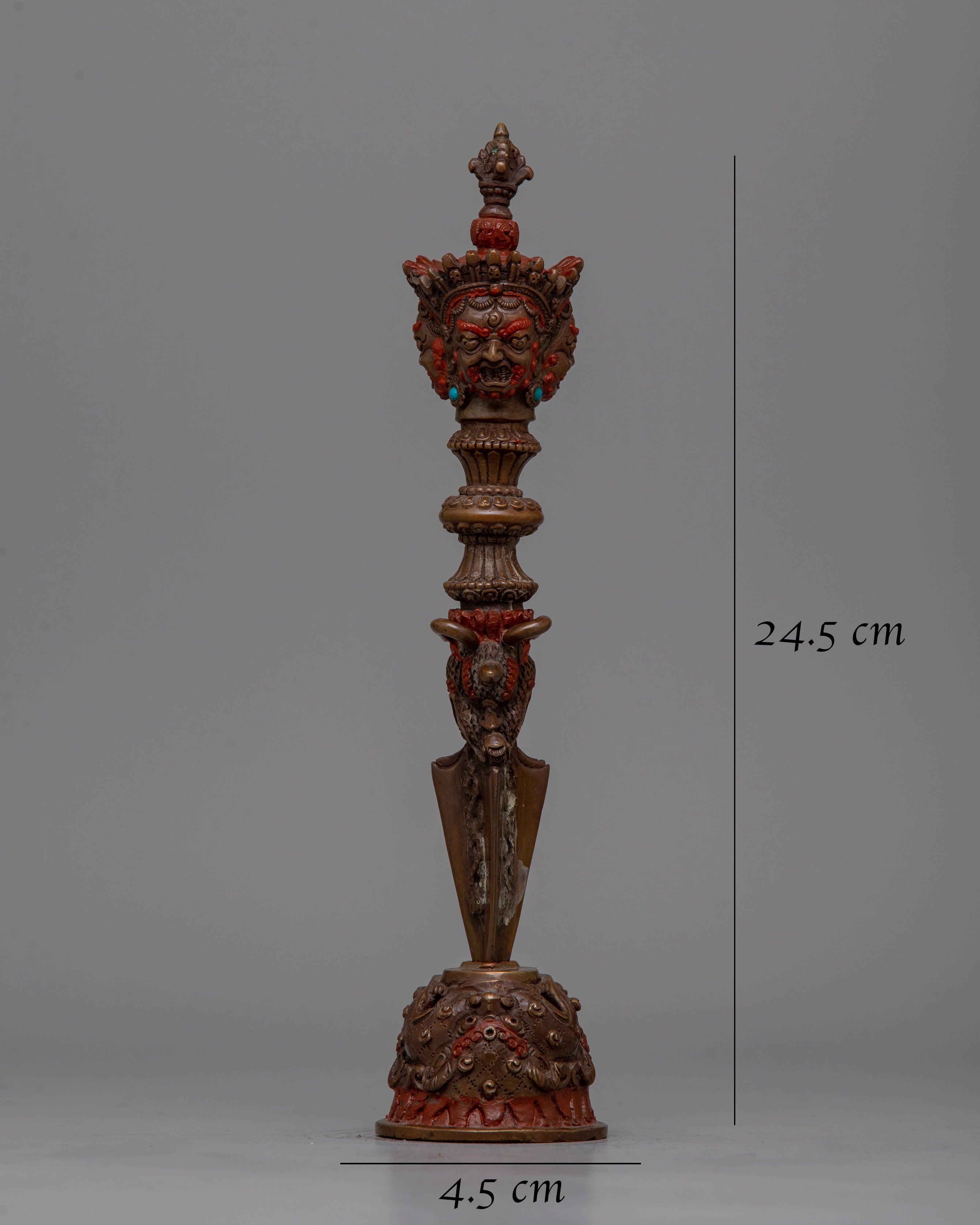 Dorje Phurba Practice Ritual Item | Handcrafted Spiritual Tool Enhancing Ceremonial Decor