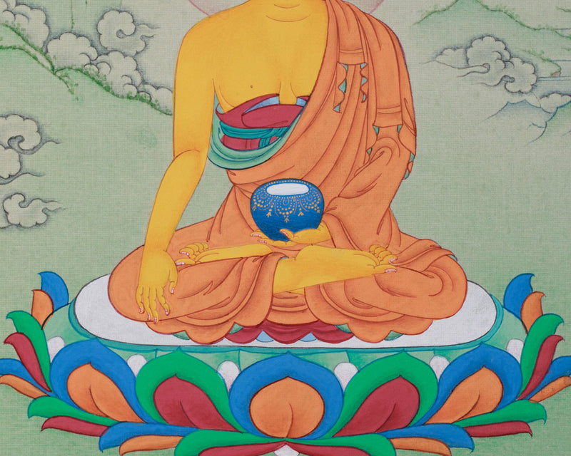 The Peaceful Buddha Shakyamuni | Compact Artwork of Awakened One