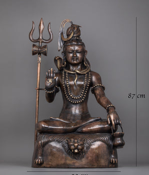 Statue of Shiv Shankar Mahadeva | Religious Figure of the Supreme Deity of Hinduism