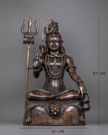 Statue of Shiv Shankar Mahadeva | Religious Figure of the Supreme Deity of Hinduism