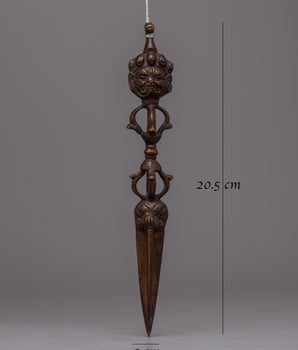 Brass Vajra Phurba | Spiritual Dagger Enhancing Meditation and Ceremonial Practices