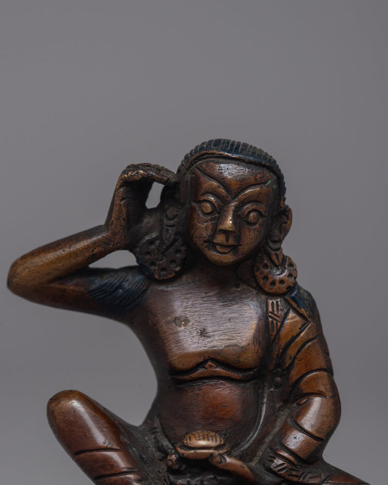 Tibetan Buddhist Siddha Jetsun Milarepa Statue | Sacred Sculpture of Enlightenment and Devotion