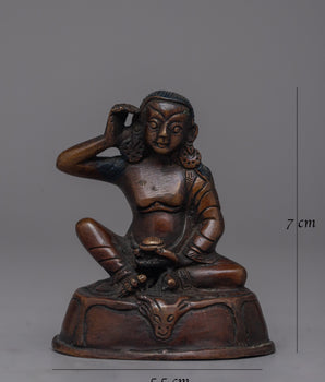 Tibetan Buddhist Siddha Jetsun Milarepa Statue | Sacred Sculpture of Enlightenment and Devotion