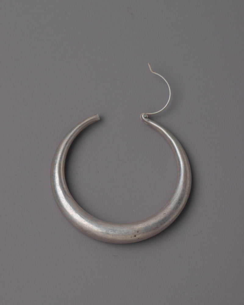 Silver Hoop Earrings | Handcrafted Earrings Enhancing Any Outfit with Elegant Silver Hoops