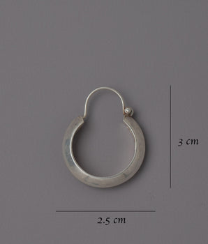 Hoop Silver Earrings Set | Handcrafted Earrings Enhancing Any Outfit with Elegant Silver