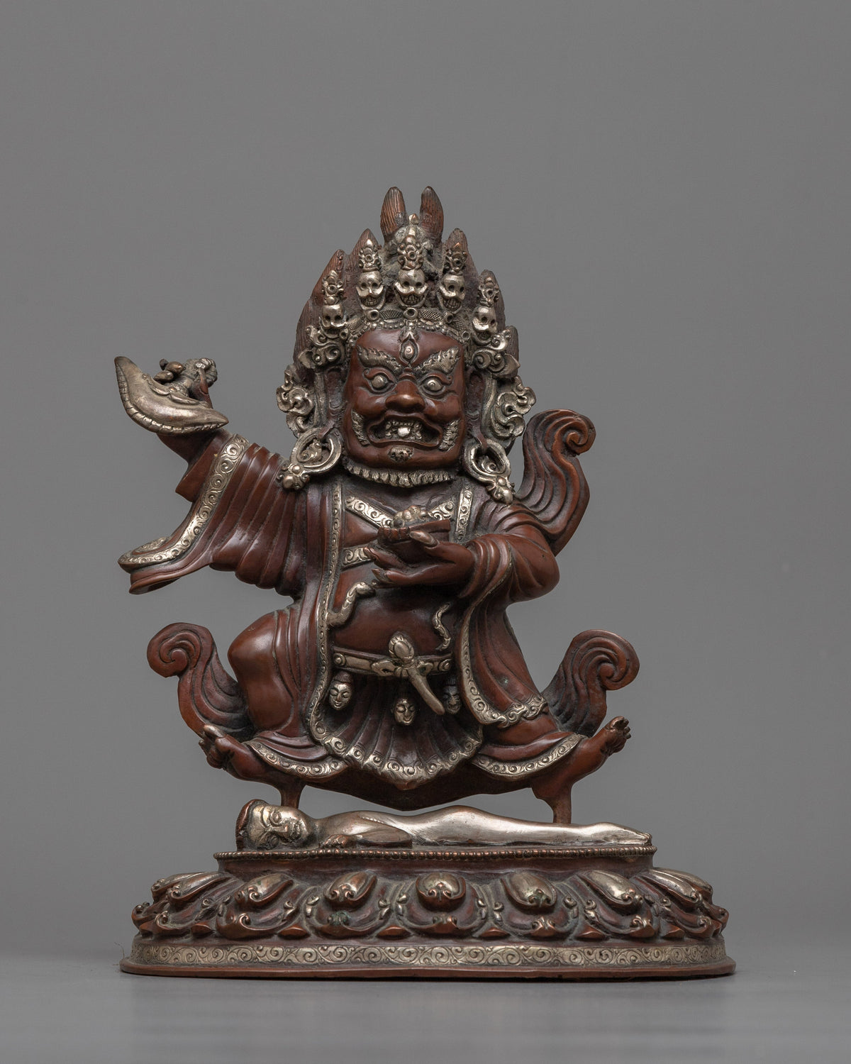 mahakala-bernagchen-oxidized sculpture