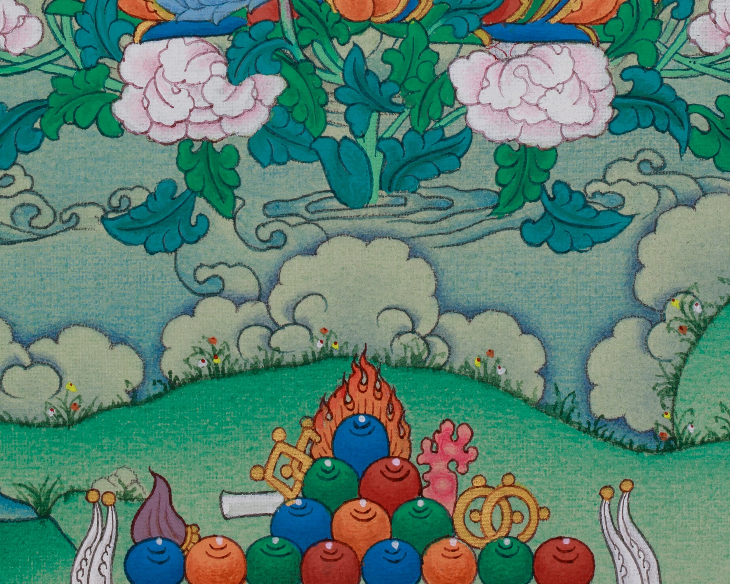 Buddhist Thangka of Green Tara | Compassion, Swift Protection, and Blessings