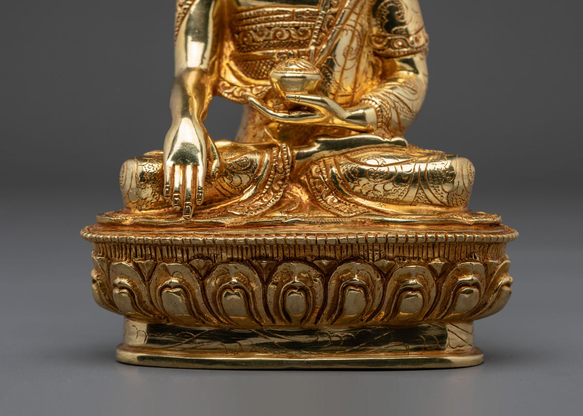 Spiritual Namo Shakyamuni Buddha Statue | Himalayan Buddhist Altar Art