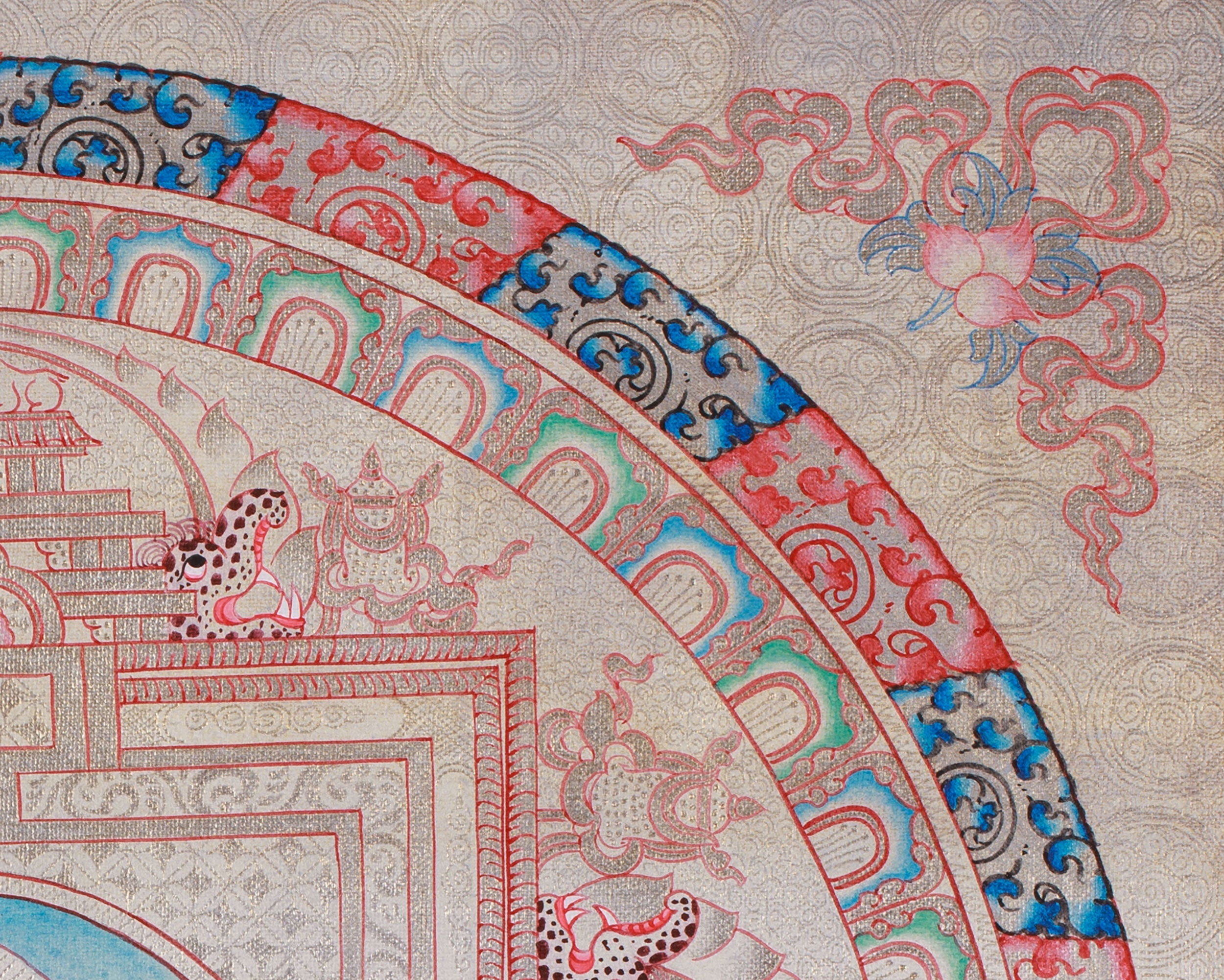 Traditional 1000 Armed Chenrezig Mandala |  Avalokiteshvara Art