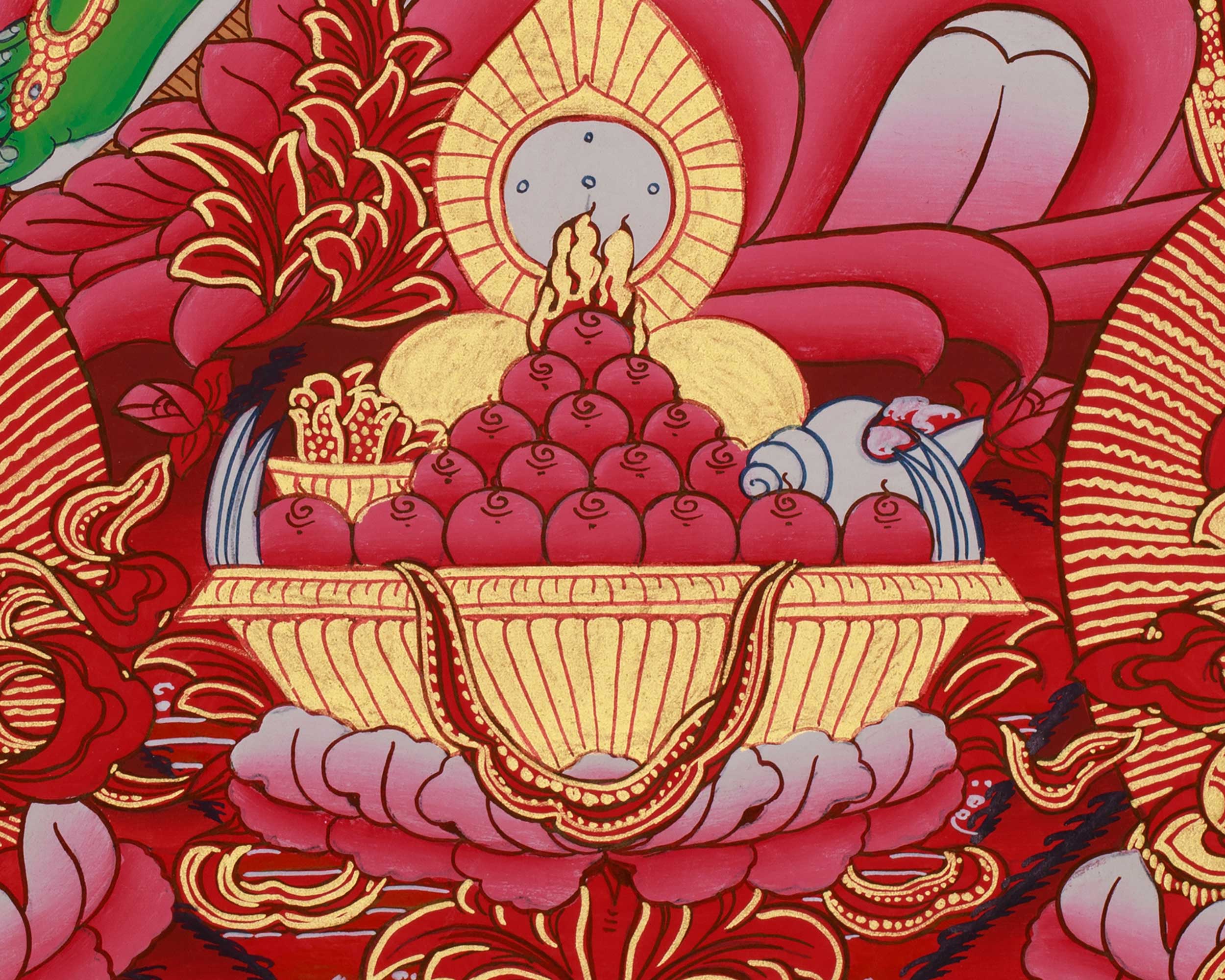 Himalayan Deity Green Tara Thangka | Hand Painted Tibetan Buddhist Art | Mother of Liberation