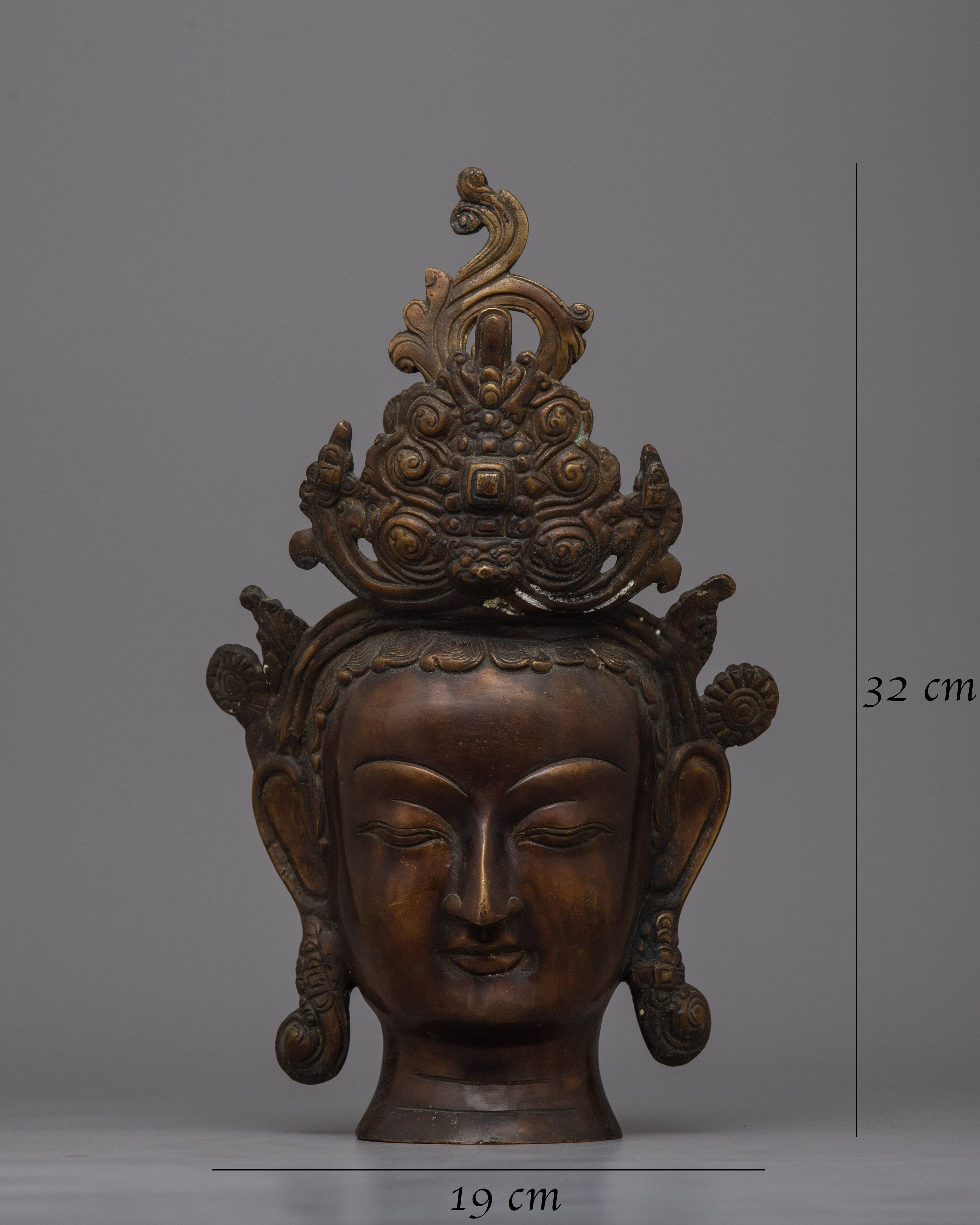 Large Buddha Head Statue | Timeless Charm and Artisan Craftsmanship in a Sacred Sculpture