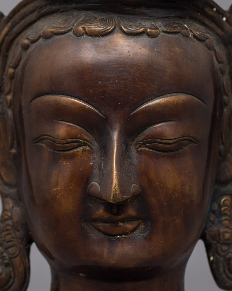 Large Buddha Head Statue | Timeless Charm and Artisan Craftsmanship in a Sacred Sculpture