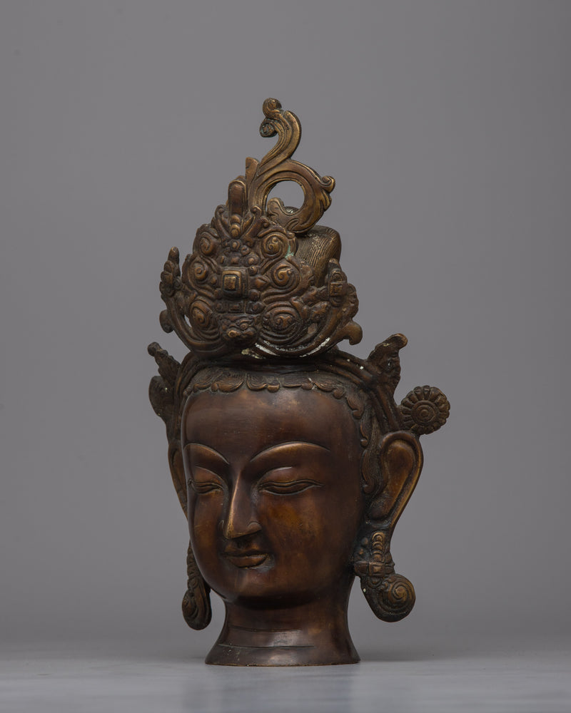 Large Buddha Head Statue | Timeless Charm and Artisan Craftsmanship in a Sacred Sculpture