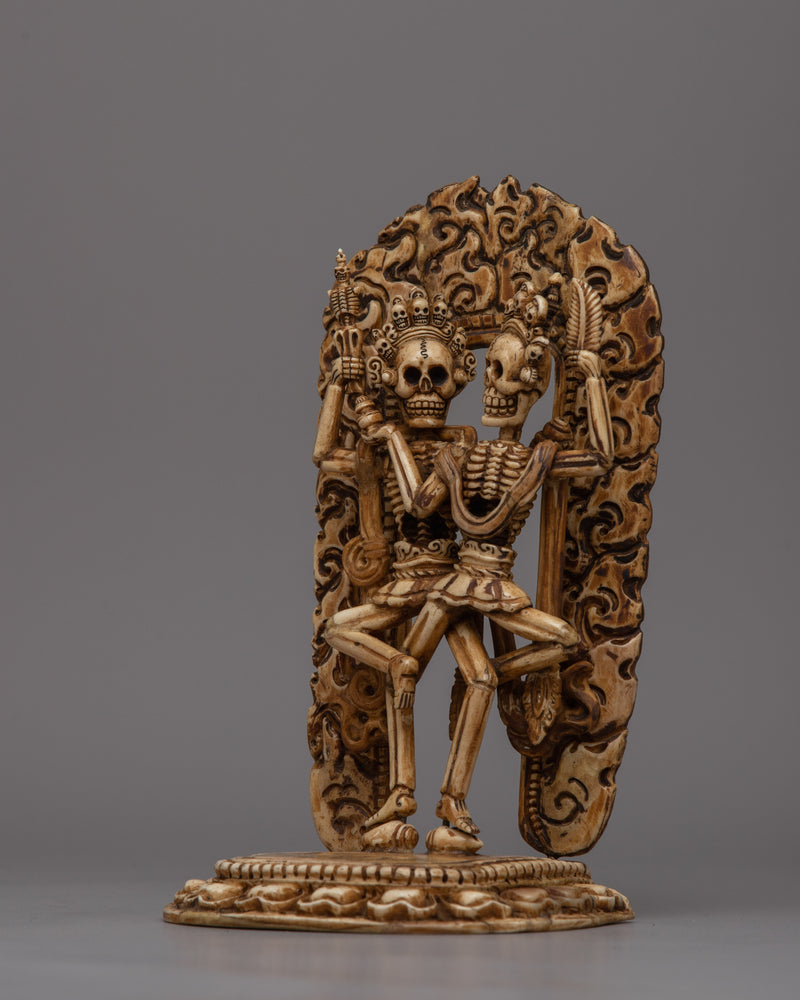 Citipati Skull Statue | Handcrafted Sacred Sculpture to Enhance Meditation & Spirituality