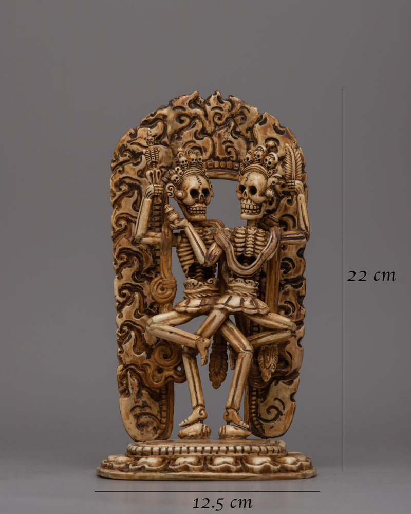 Citipati Skull Statue | Handcrafted Sacred Sculpture to Enhance Meditation & Spirituality