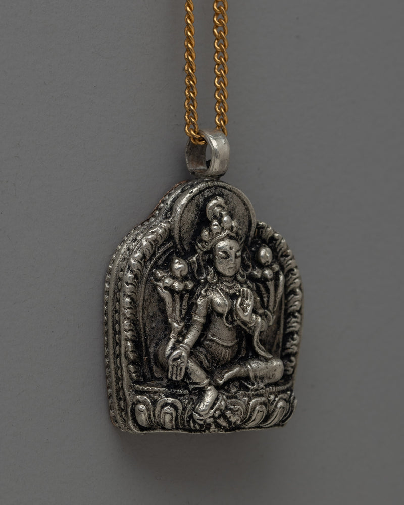 Silver Ghau Box | Buddhist Amulet for Protection and Blessing