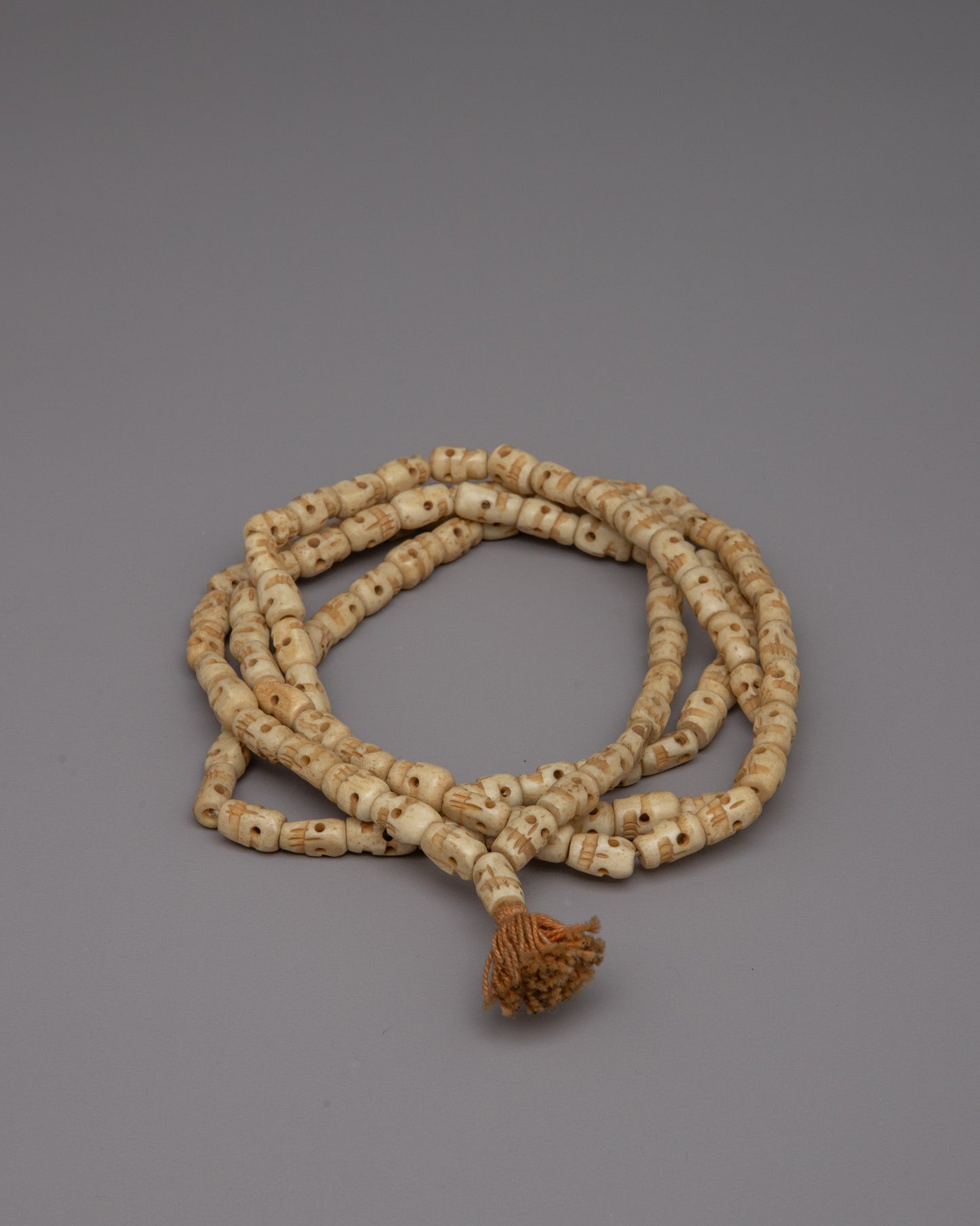 Bone Skull Mala Beads | Buffalo Bone Beads for Meditation