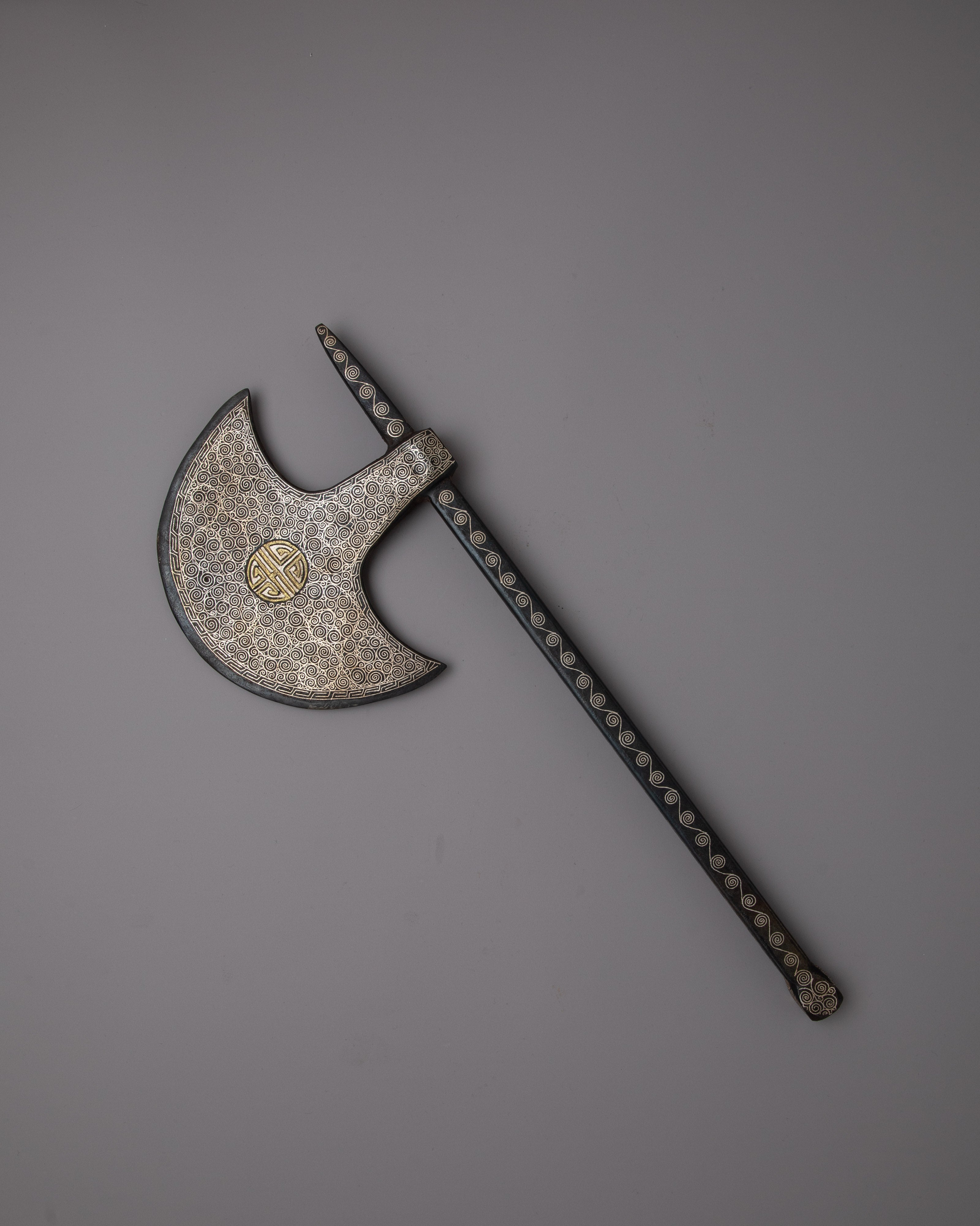 Tibetan Iron Axe | Sacred Tool Symbolizing Strength and Spiritual Protection