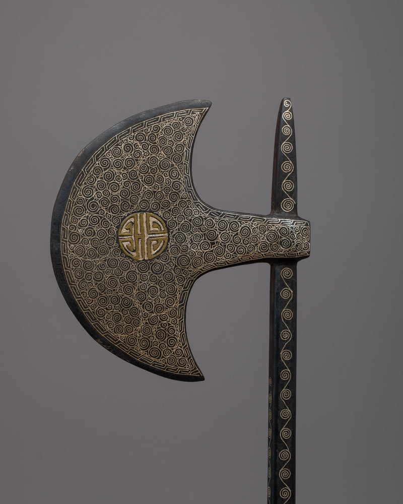 Tibetan Iron Axe | Sacred Tool Symbolizing Strength and Spiritual Protection