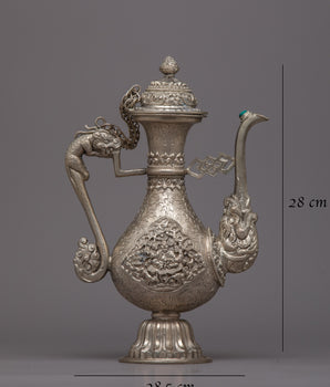 Tibetan Ritual Bumpa Vase | Sacred Religious Vessel for Purity and Spiritual Blessings