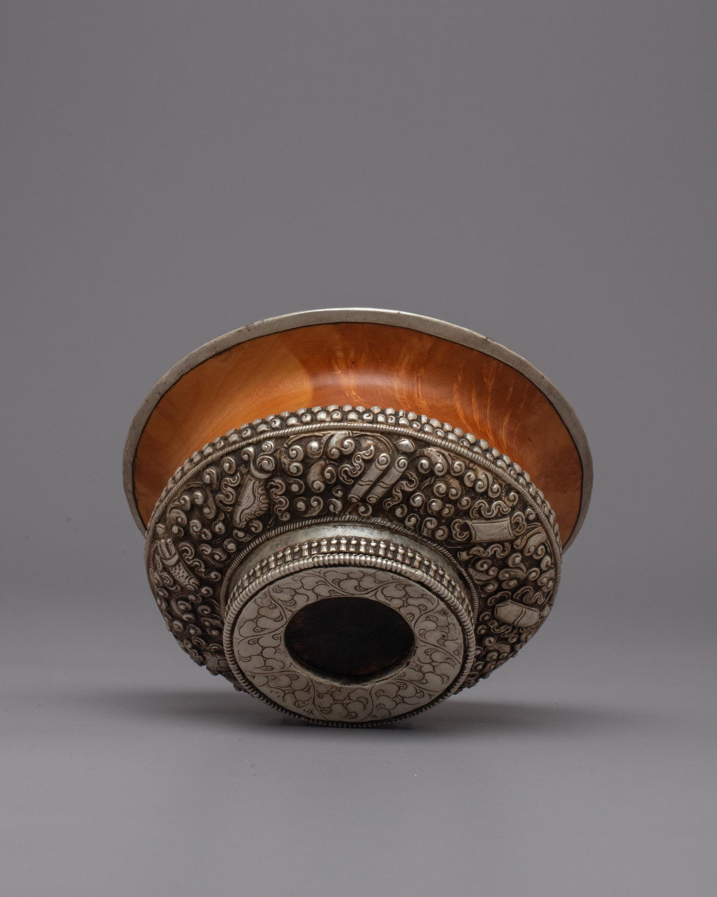 Tibetan Phuru Water Offering Bowl | Handcrafted Vessel Infusing Buddhist Wisdom and Serenity