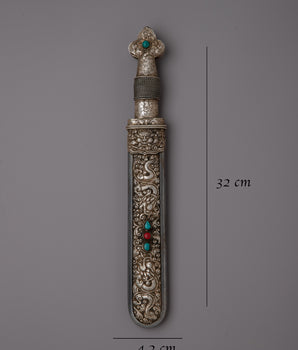 Buddhist Tibet Knife | Sacred Blade Reflecting Spiritual Power and Ritual Significance