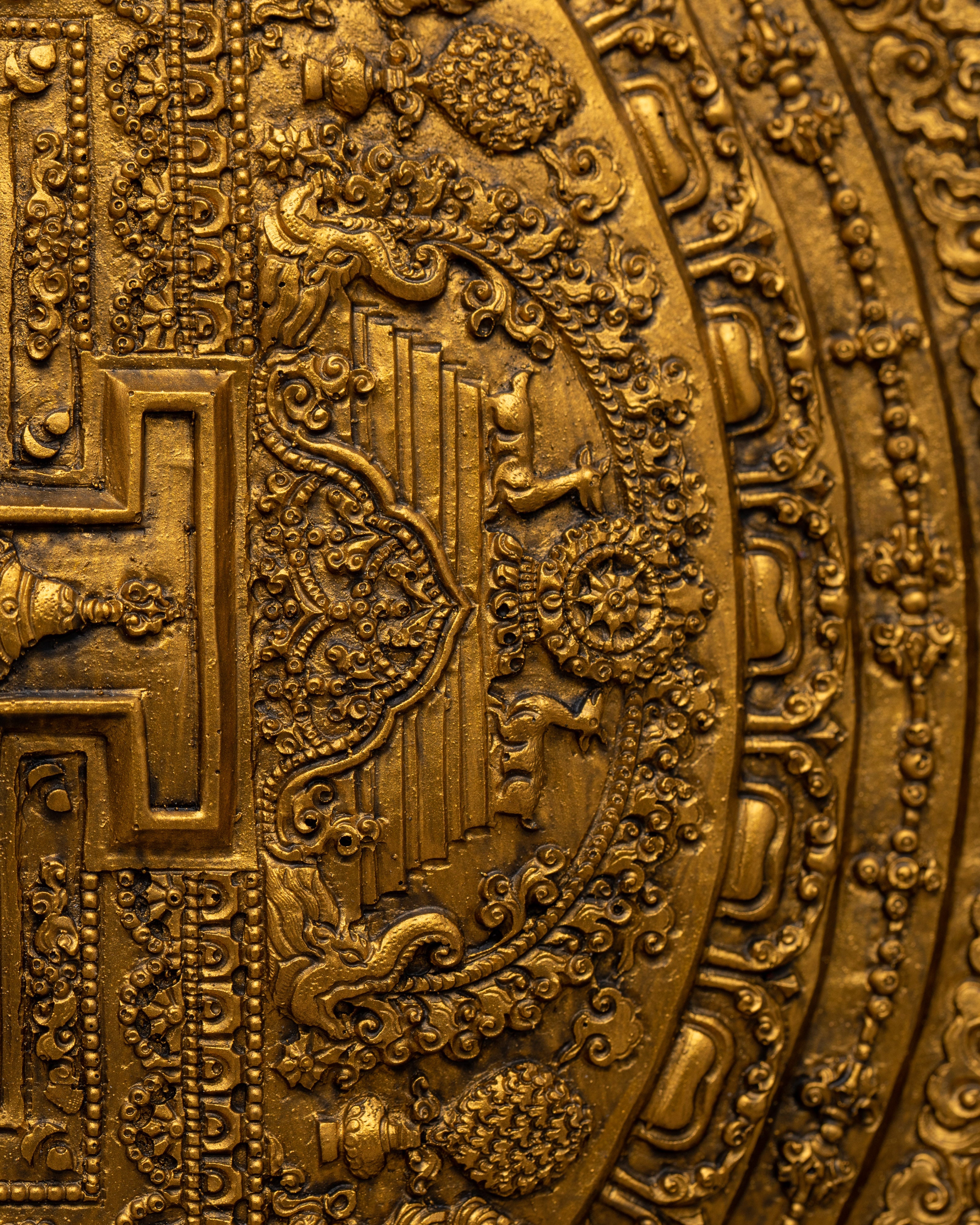 Stunning Ethnic Wall Hanging  |  Traditional Tibetan Art for Home Decor
