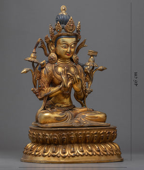 God Of The Wisdom Sculpture | Tibetan Bodhisattva Of Wisdom