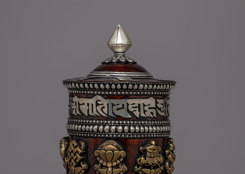 Traditional Prayer Wheel | Handcrafted for Spiritual Practices