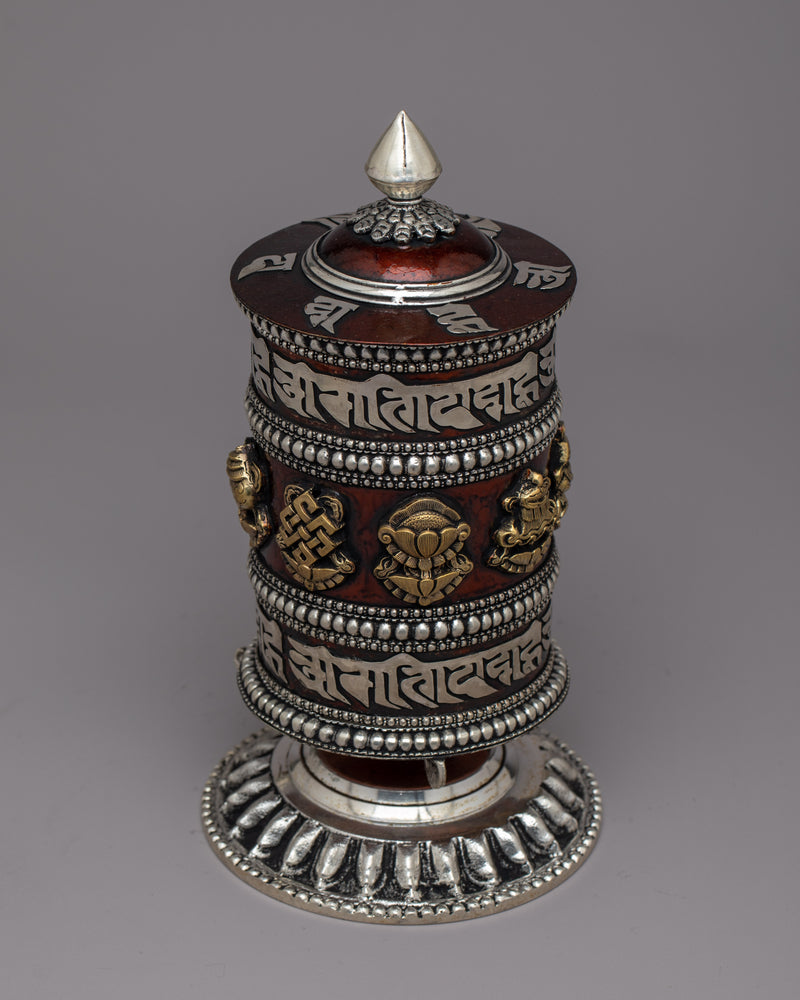 Traditional Prayer Wheel | Handcrafted for Spiritual Practices