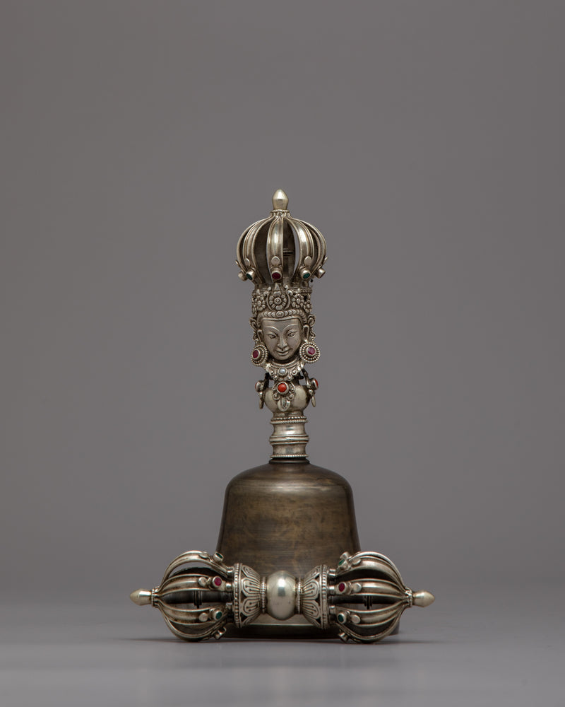 Tibetan Vajra and Bell Set | Sacred Instruments Enhancing Meditation & Spiritual Practices