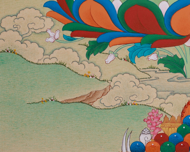 Blue Medicine Buddha Painting | Healing and Enlightenment