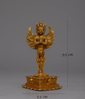 Elegant Copper Phurba | Electro Gold Plated Ritual Dagger