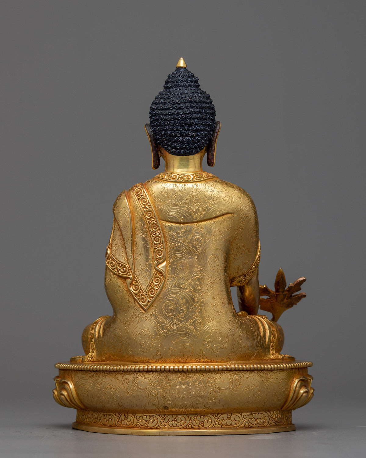9-Inch Medicine Buddha Statue | Traditionally 24K Gold Gilded