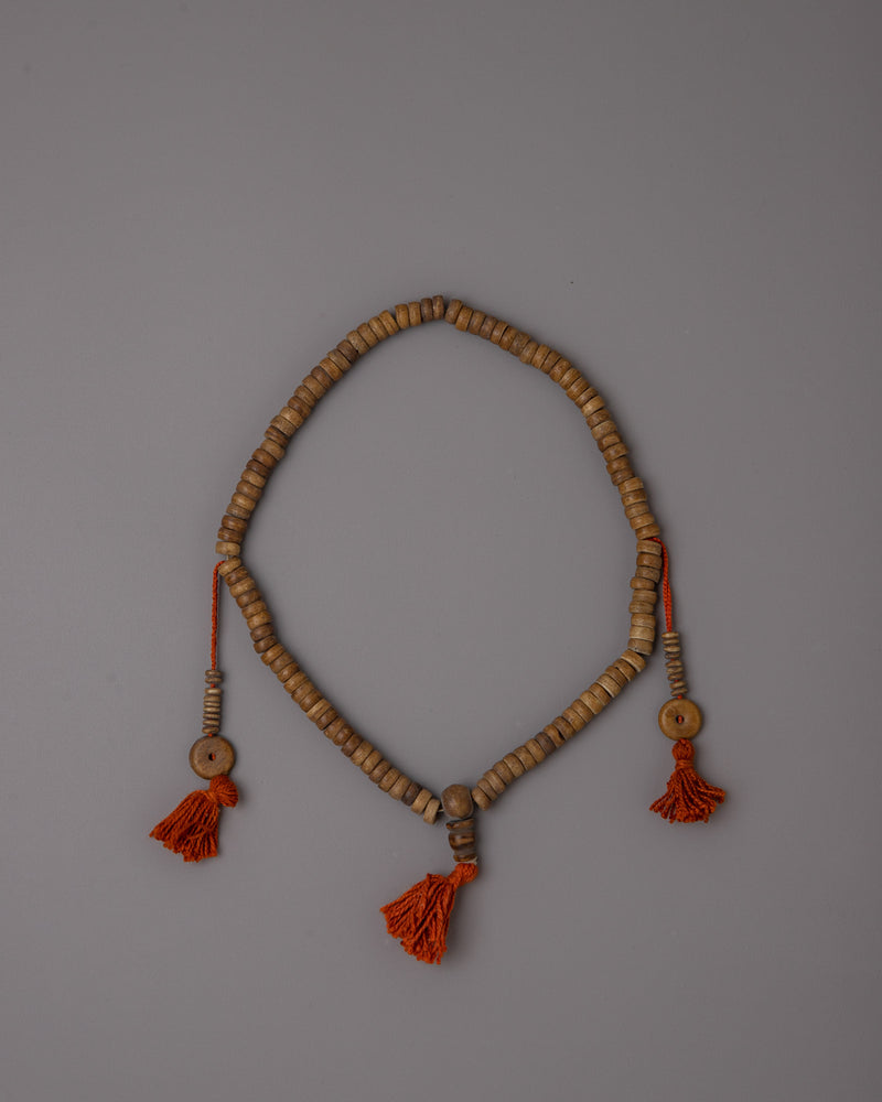 Bone Beads Mala | Handmade Necklace for Meditation