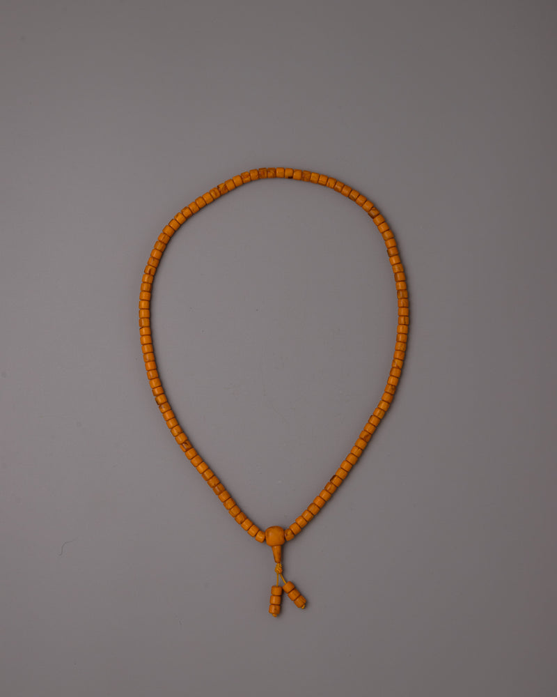 Artificial Amber Mala Beads | Perfect for Meditation and Spiritual Practice