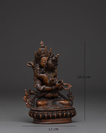 oxidized-statue-of-primordial-vajradhara-statue
