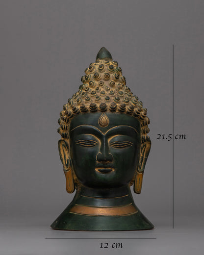 Head of Buddha Statue | Enhance Your Space with Tranquil Beauty