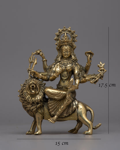 Durga Maa Brass Statue | A Sacred Addition to Festivals and Religious Ceremonies