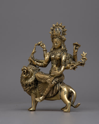 Durga Maa Brass Statue | A Sacred Addition to Festivals and Religious Ceremonies