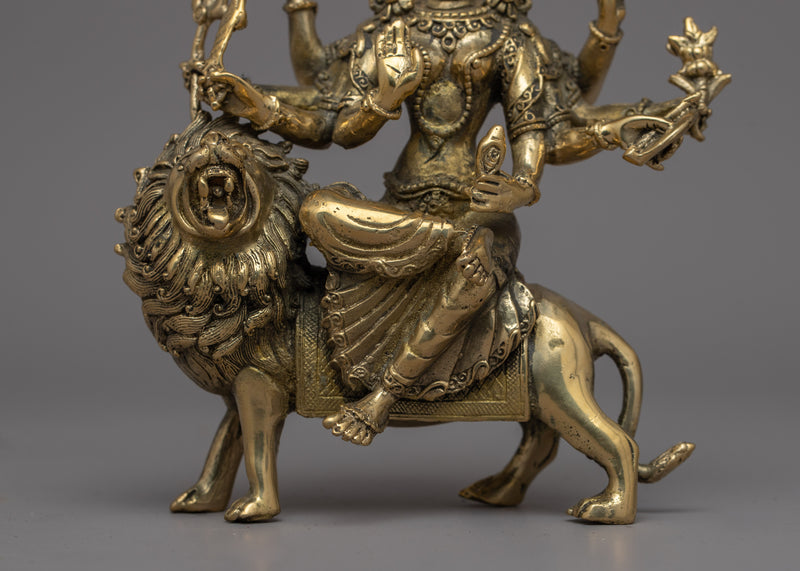 Durga Maa Brass Statue | A Sacred Addition to Festivals and Religious Ceremonies