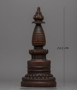Sacred Copper Stupa | A Beautiful Addition to Temples, Altars, and Meditation Rooms