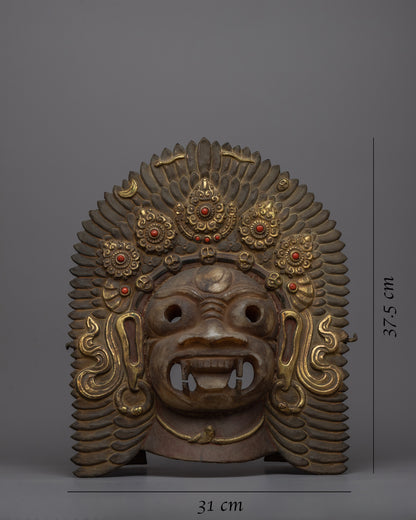 Bhairav Mask Wall Hanging | the Fierce Protector for Spiritual Devotion and Home Decor