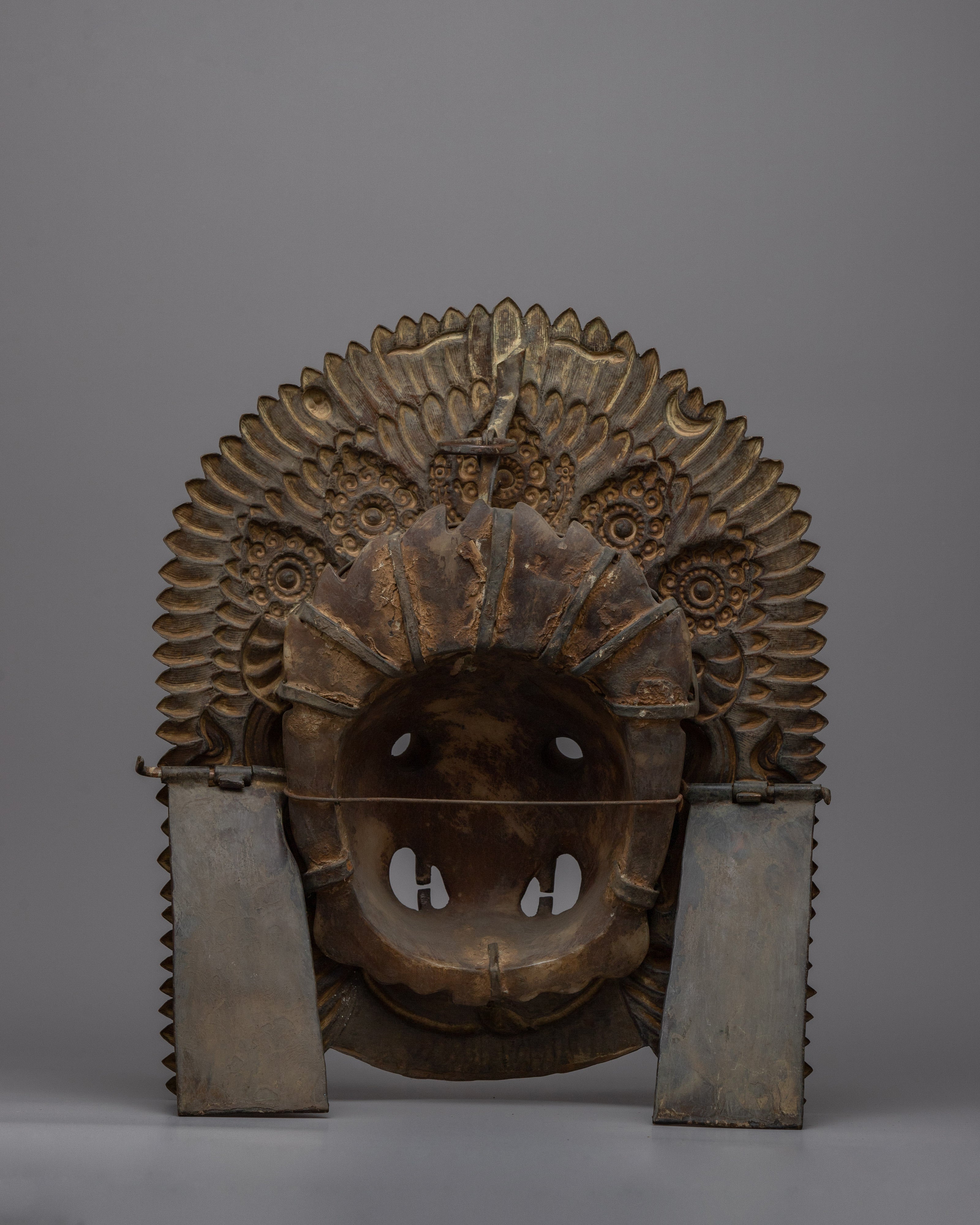 Bhairav Mask Wall Hanging | Fierce Protector for Spiritual Devotion and Home Decor