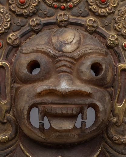 Bhairav Mask Wall Hanging | the Fierce Protector for Spiritual Devotion and Home Decor