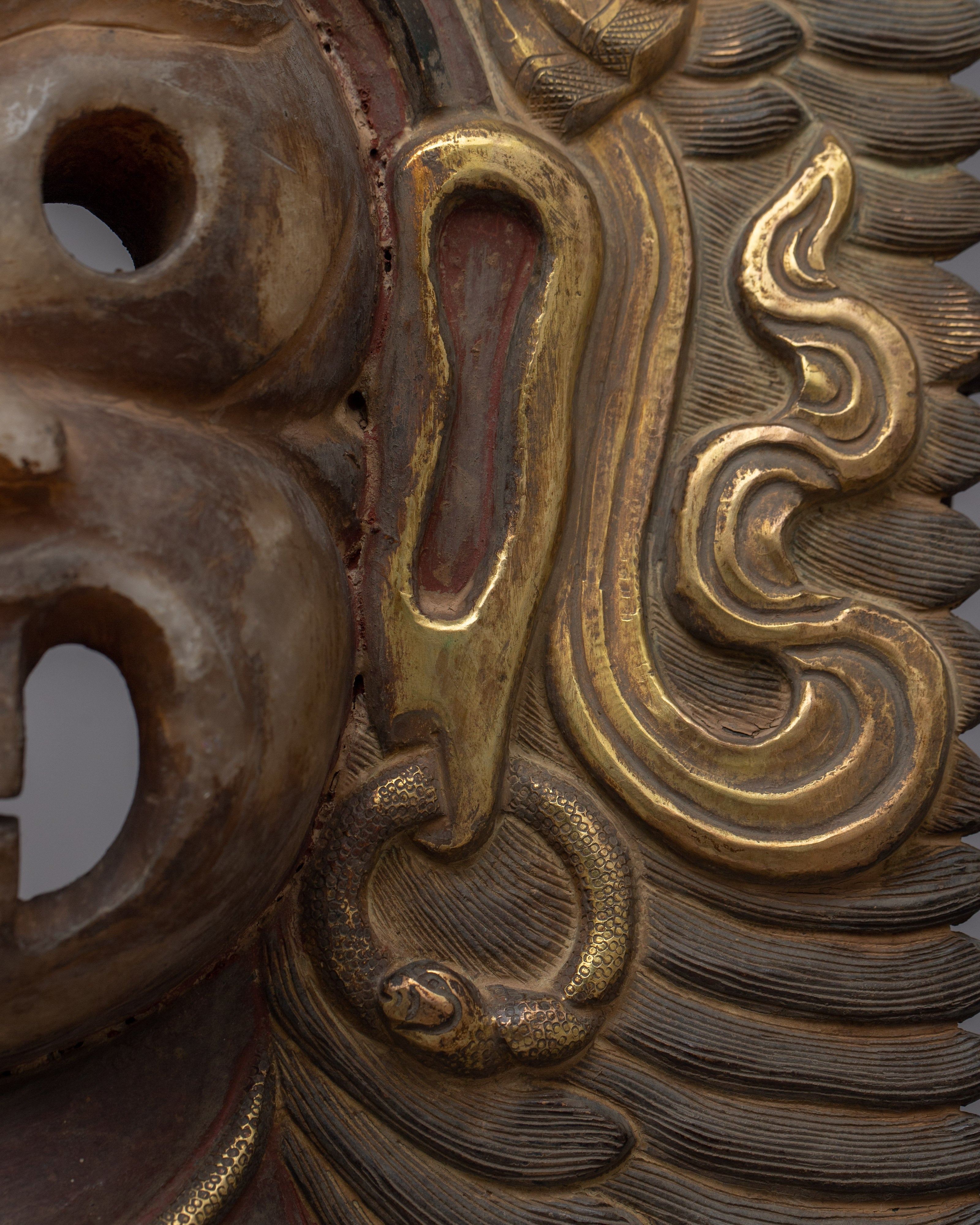 Bhairav Mask Wall Hanging | Fierce Protector for Spiritual Devotion and Home Decor