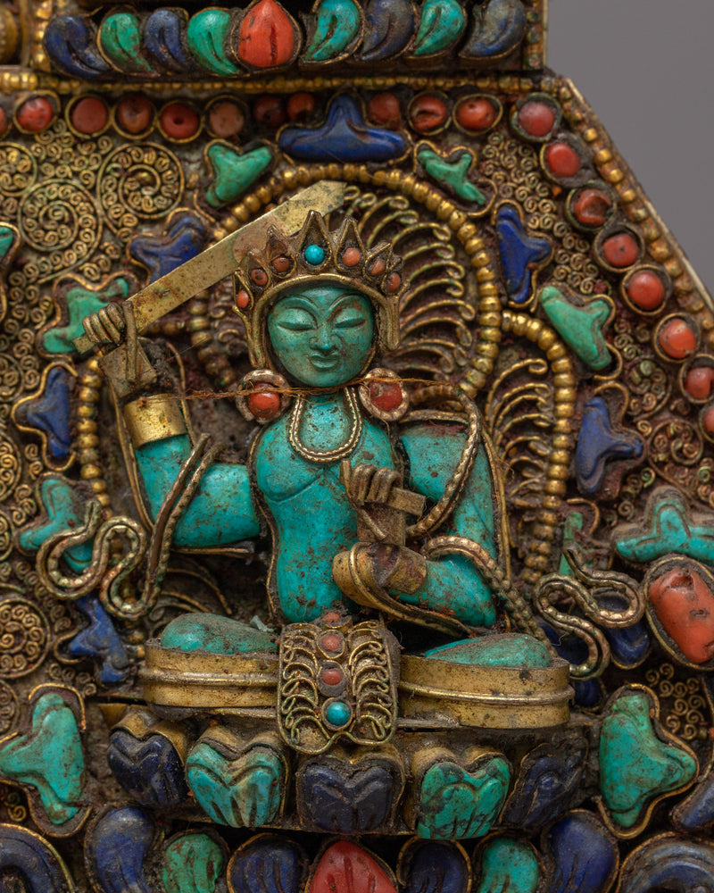 Wall Hanging of Tibetan Buddhist Deities | Unique Handcrafted Art of Buddhist Serenity